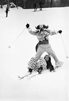 Vermont: Bozo the Clown on skis
