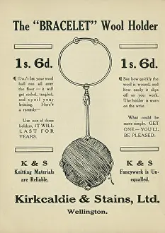 Stains: Bracelet wool holder, WW1