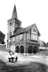 Brading: Brading, Town Hall and Church 1908