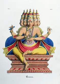 Creator: Brahma, first god of the Hindu trinity (trimurti)
