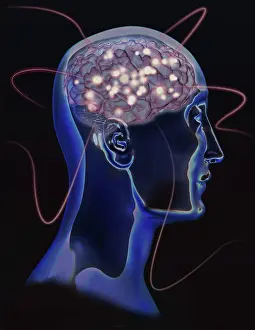 Genius: Brain Activity, Conceptual Illustration