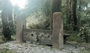 Bramhall: Bramhall Hall, Cheshire - the stocks