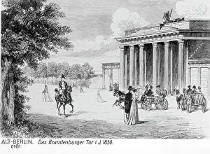 Juni: Brandenburg Gate in Berlin, 1830