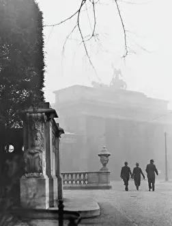 BRANDENBURG GATE IN FOG