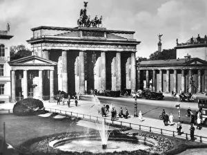 Koenigsplatz: The Brandenburg Gate and the Pariser Platz in Berlin, aroun