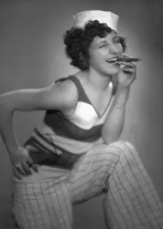 Brash: Brash seagirl with cigar