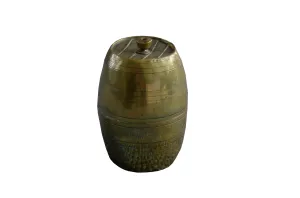 Cask: Brass barrel-shaped go to bed