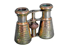 Embossing: Brass embossed binoculars
