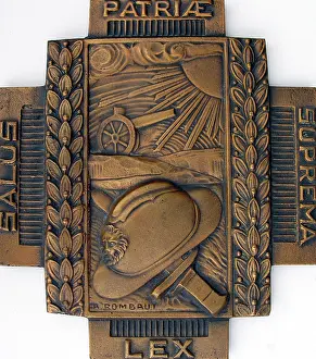 Salus: Brass plaque given to all Belgian veterans