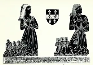 Rubbing: Brass rubbing, Richard and Kateryn Amondesham