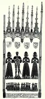 Rubbing: Brass rubbing, Robert Ingylton, Knight, and three wives
