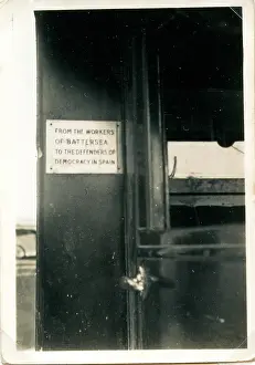 Jarama: Brassplate on Battersea Ambulance