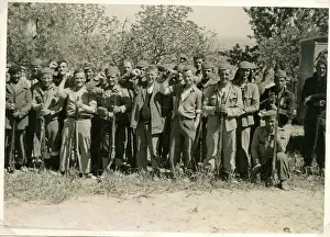 Labelled: Brazell Thomas in group of Battalion members