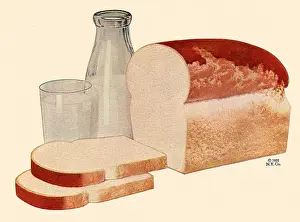 Loaf: Bread Loaf and Milk