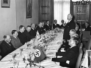 Pennant: Breakfast of the German-Swedish Association in Berlin, 1939