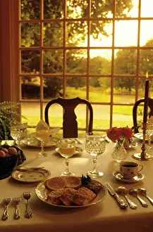 Linens: Breakfast service at bed & breakfast