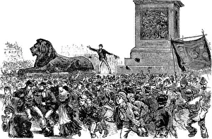 Demos: Breaking up of a assembly at Trafalgar Square