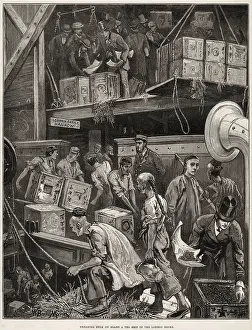 Hankow: Breaking bulk on board a tea ship in the London docks