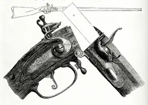 1700: Breechloader rifle, in use around 1700