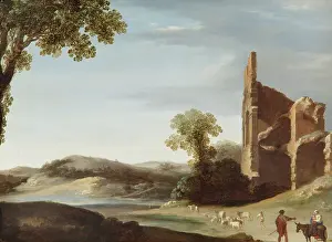 Provisionally: Breenbergh - Landscape with Classical Ruins & Figures
