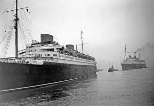 Bremerhaven: The Bremen and the Europa, 1930