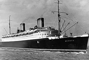 Bremen: The Bremen at sea, ca. 1930