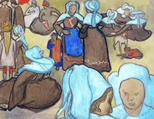 Moderna: Breton women, by Van Gogh