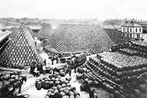 Cooperage: Brewing Industry Cooperage Yard early 1900s