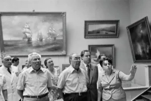 Aivazovsky: Brezhnev visiting Feodosia