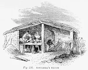 Moulding: Brick-making - moulders bench