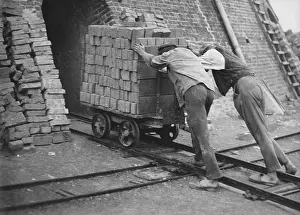 Brickyard: Brick production in Germany, 1929