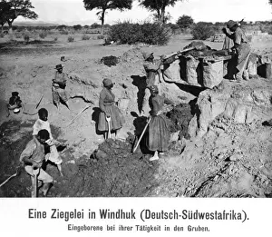 Windhoek: Brickyard in Windhoek, 1913