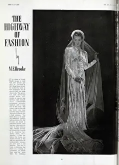 Damask: Bridal dress from Fenwick's
