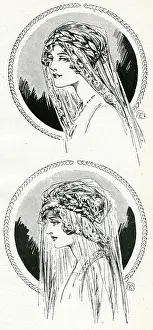 Veils: Bridal headdresses and veils 1912