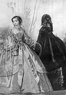 Gowns: Bridal wear, 1860