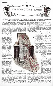 Superstitions: A bride getting ready for her wedding day