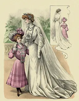 Nuptials: Bride and Girl