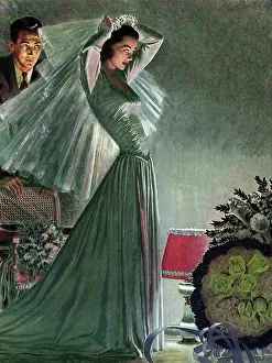 Nuptials: Bride in Green Dress