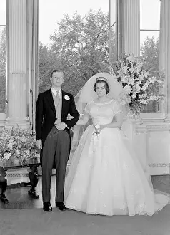 Grooms: The bride and groom at the Riall Wedding