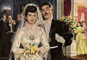 Nuptials: Bride and Groom at Wedding