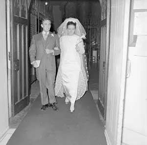 Husbands: The bride and groom at the Yateman Biggs Wedding