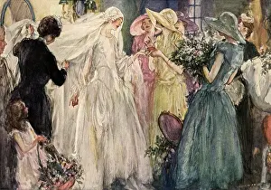 Bridesmaids: Bride surrounded by Bridesmaids