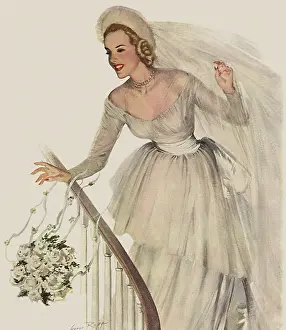Nuptials: Bride Throws Bouquet