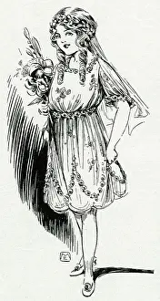 Bridesmaids: Bridesmaid frock 1912