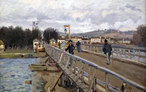 Sisley: The Bridge at Argenteuil 1872: Alfred Sisley