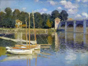 Sailboat: The Bridge at Argenteuil Artist: Claude Monet