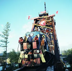 Amur: Bridge at Baikal Amur Mainline, 1984