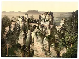 Bastion: Bridge, the Bastion, Saxony, Germany