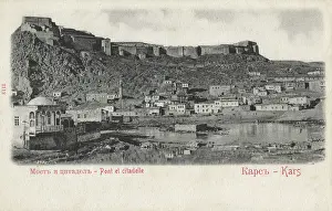 Kars: Bridge and citadel at Kars, Turkey