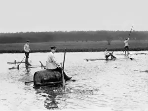 Garde: Bridge construction during a maneuver, 1913
